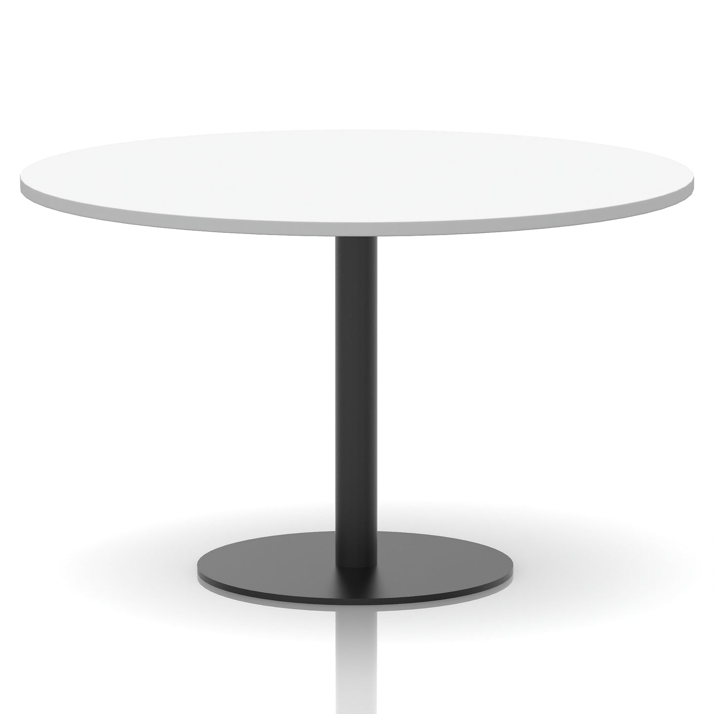 Italia Round Poseur Table Black Leg