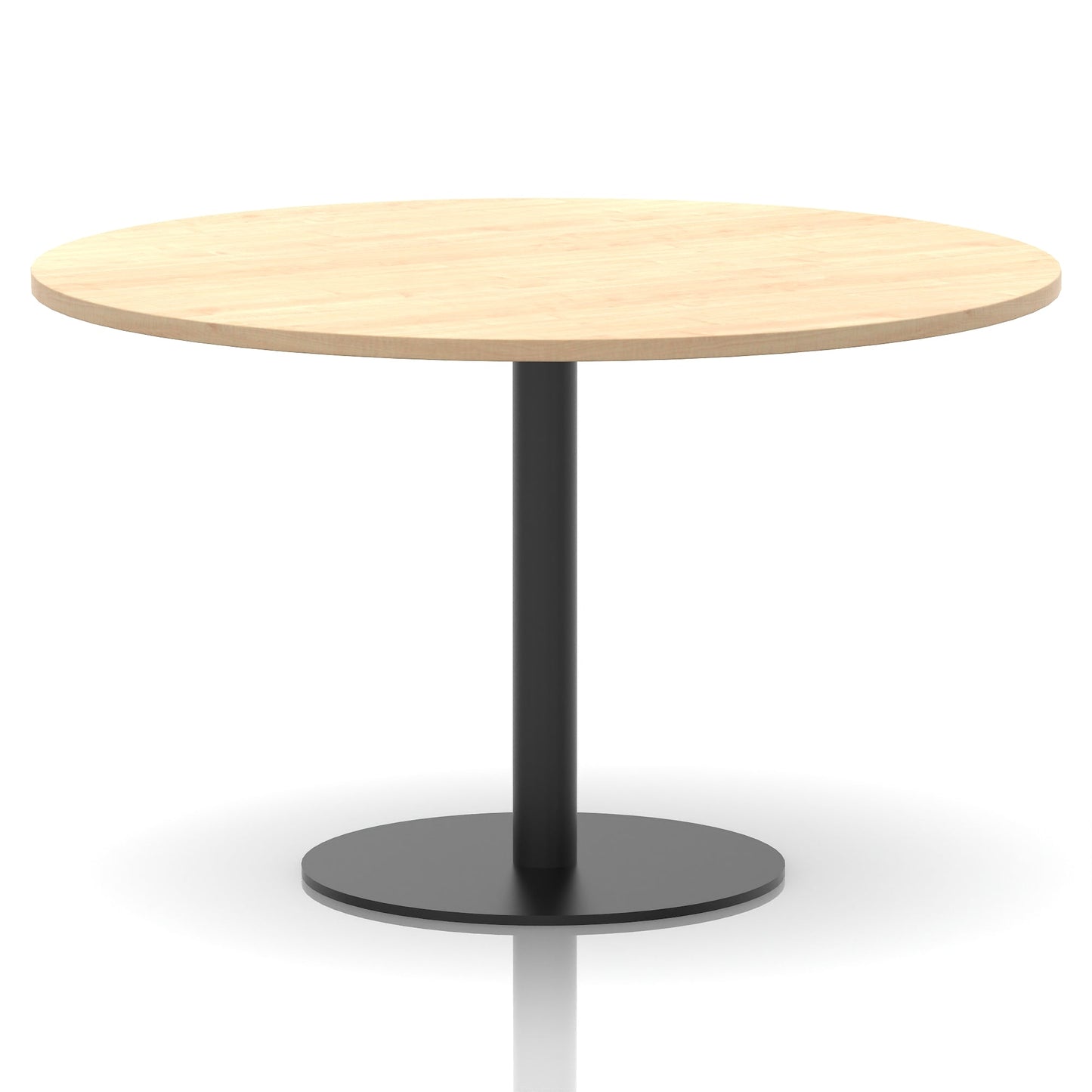 Italia Round Poseur Table Black Leg