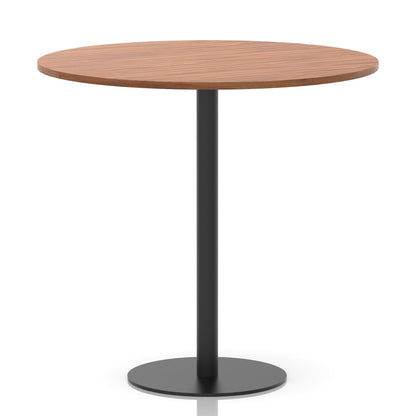 Italia Round Poseur Table Black Leg