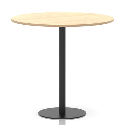 Italia Round Poseur Table Black Leg