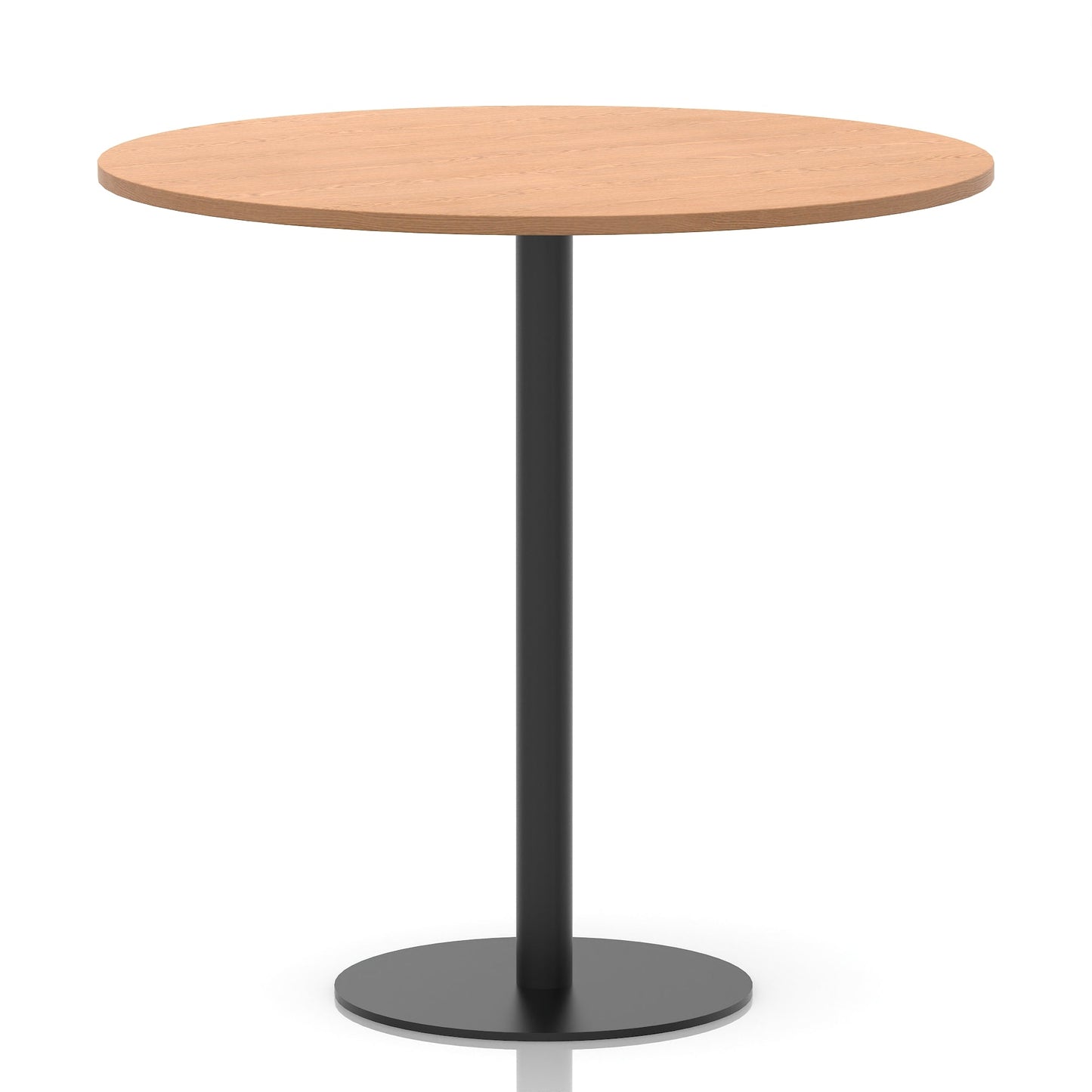 Italia Round Poseur Table Black Leg