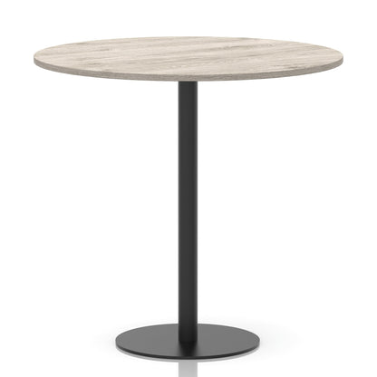 Italia Round Poseur Table Black Leg