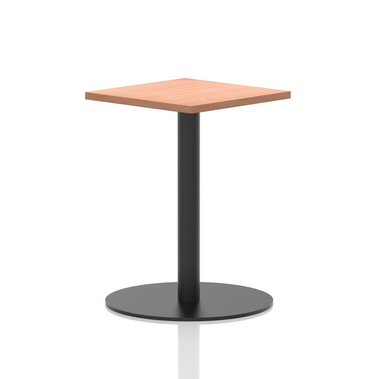 Italia Square Poseur Table Black Leg