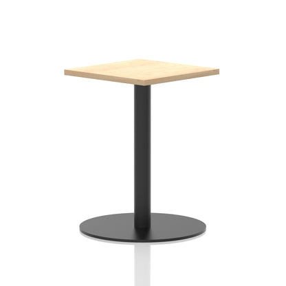Italia Square Poseur Table Black Leg