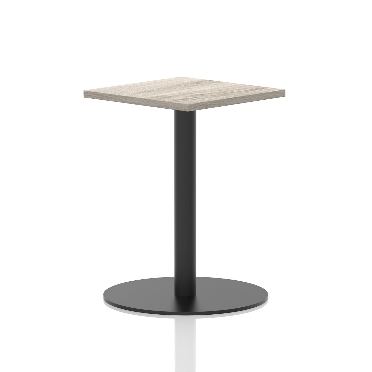 Italia Square Poseur Table Black Leg