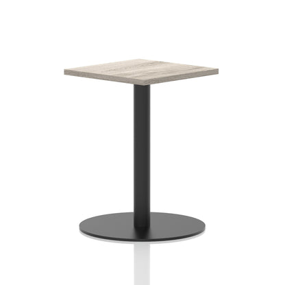 Italia Square Poseur Table Black Leg