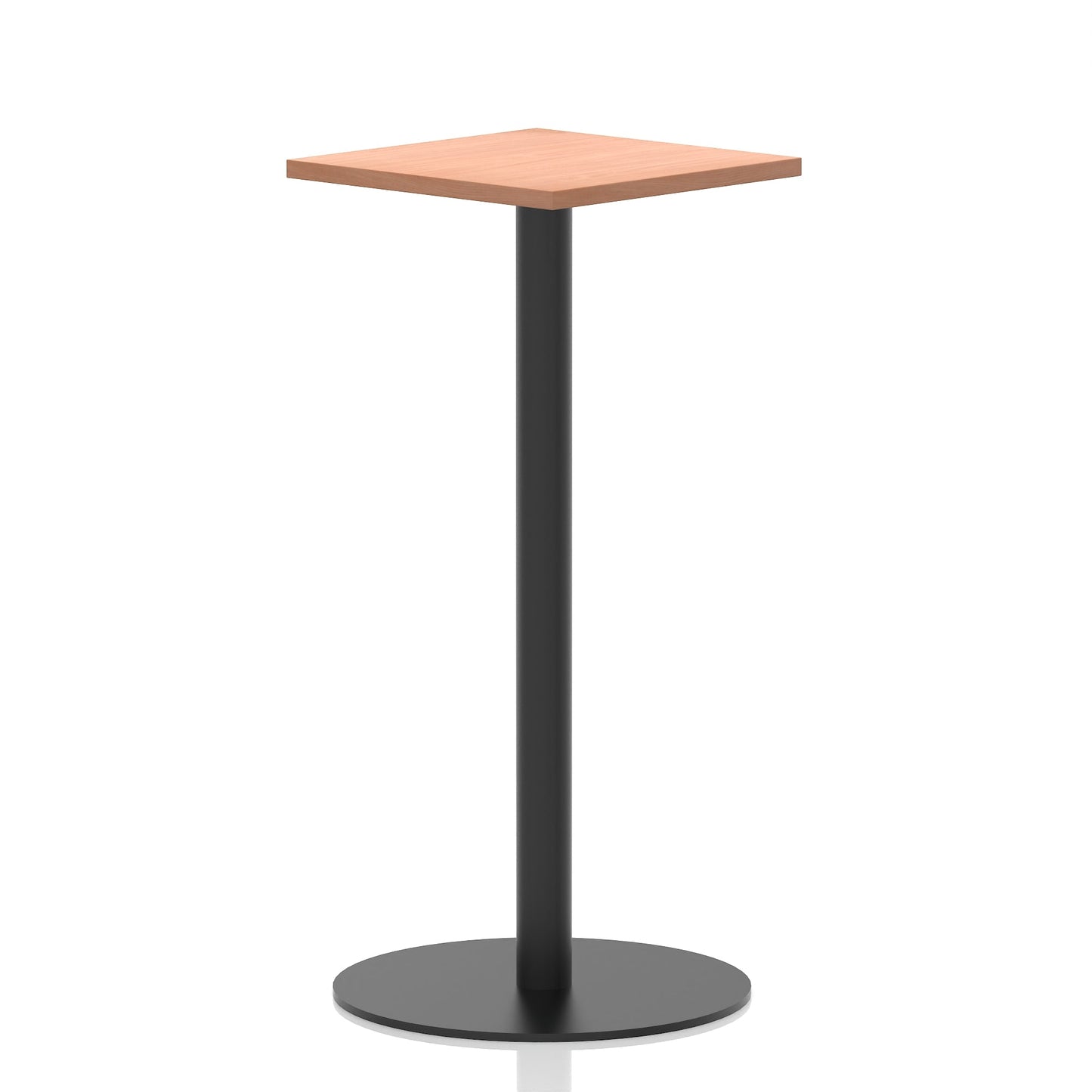 Italia Square Poseur Table Black Leg