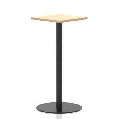 Italia Square Poseur Table Black Leg
