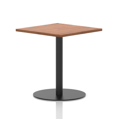 Italia Square Poseur Table Black Leg