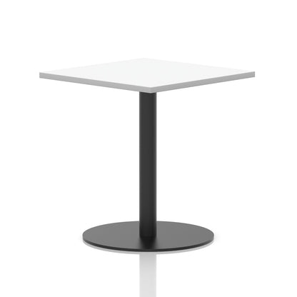 Italia Square Poseur Table Black Leg