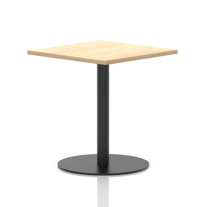 Italia Square Poseur Table Black Leg