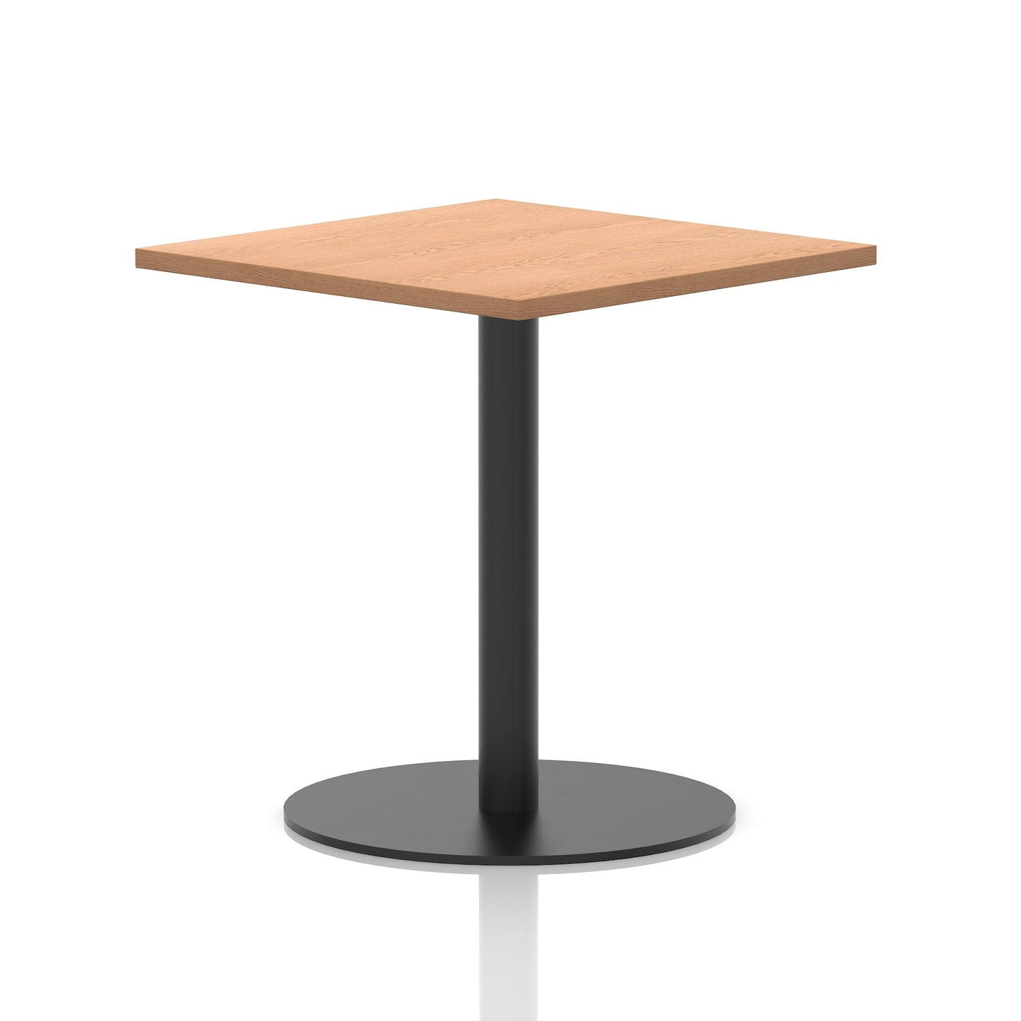 Italia Square Poseur Table Black Leg