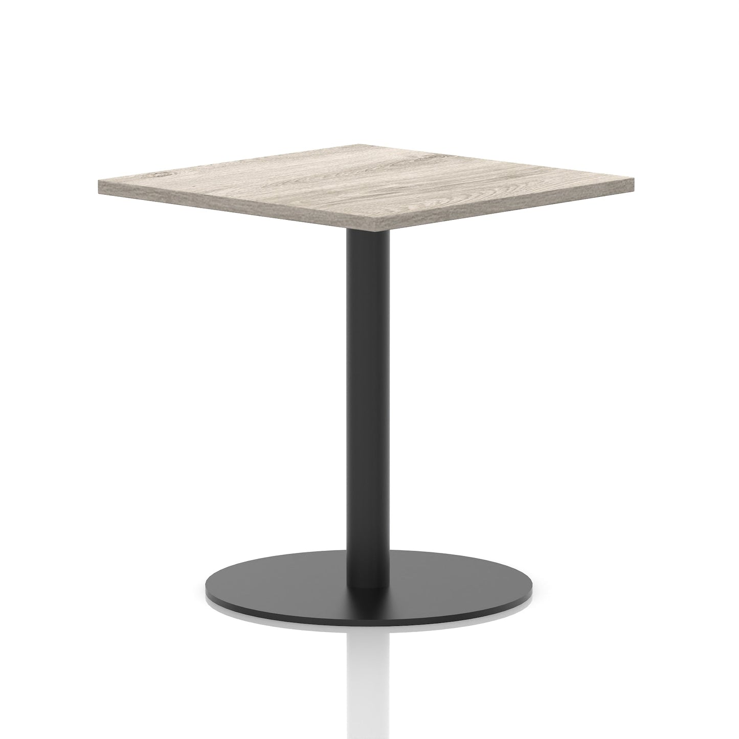 Italia Square Poseur Table Black Leg
