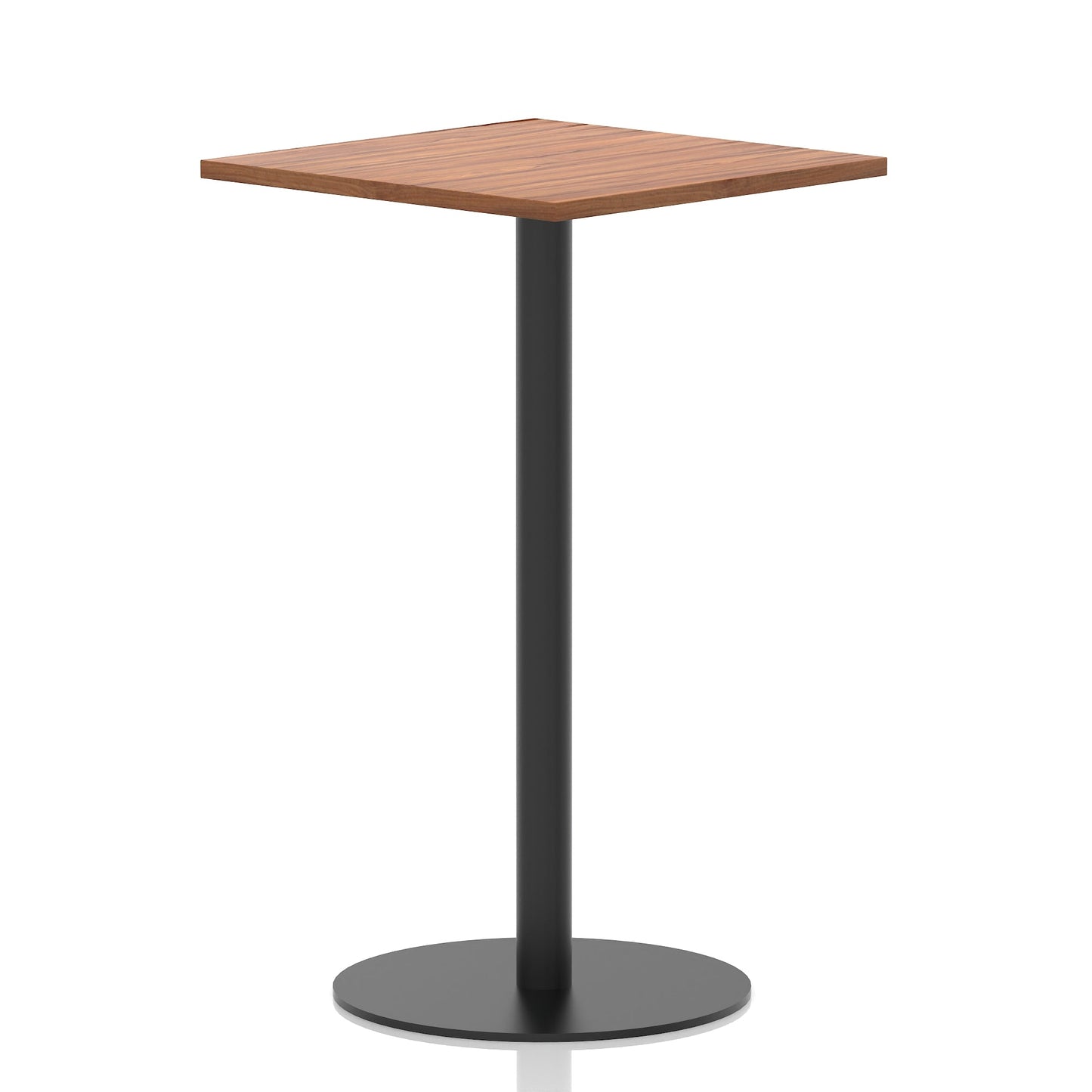 Italia Square Poseur Table Black Leg