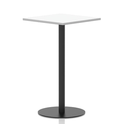 Italia Square Poseur Table Black Leg