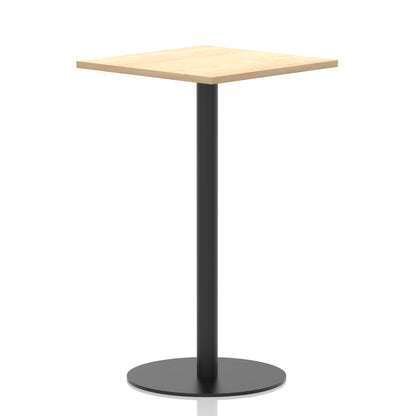 Italia Square Poseur Table Black Leg