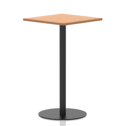 Italia Square Poseur Table Black Leg