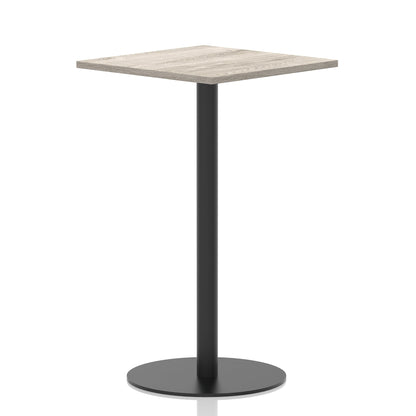 Italia Square Poseur Table Black Leg
