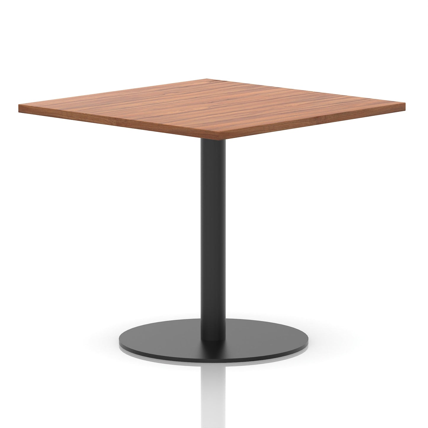 Italia Square Poseur Table Black Leg