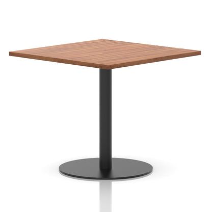 Italia Square Poseur Table Black Leg
