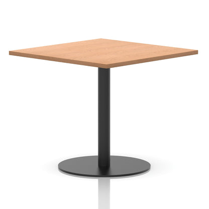Italia Square Poseur Table Black Leg