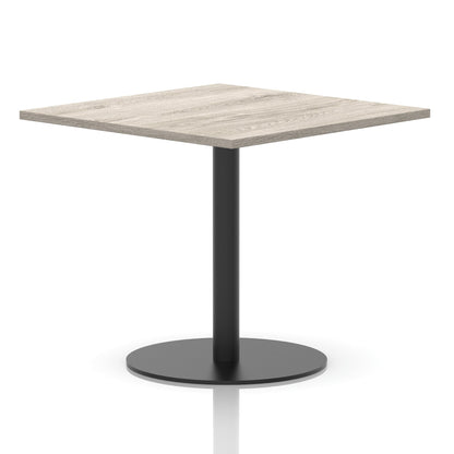 Italia Square Poseur Table Black Leg