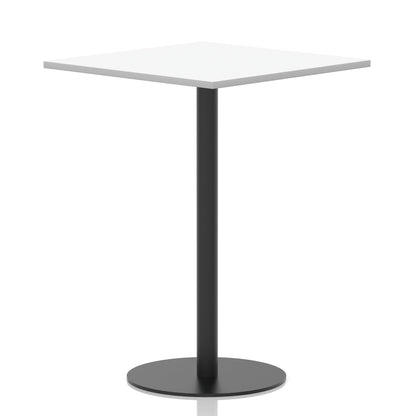 Italia Square Poseur Table Black Leg