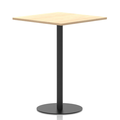 Italia Square Poseur Table Black Leg