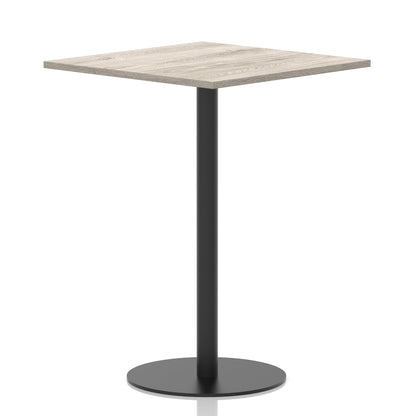 Italia Square Poseur Table Black Leg