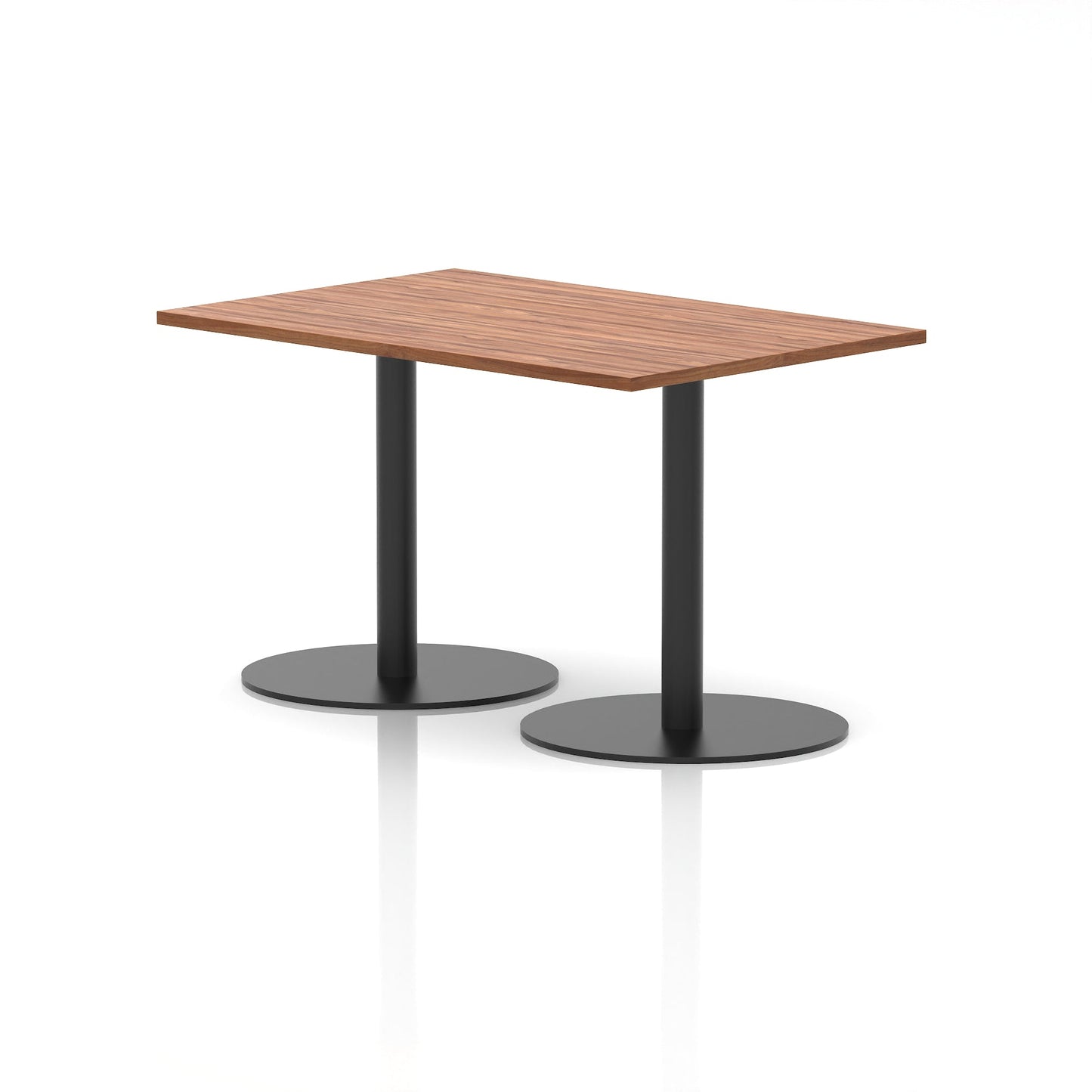 Italia Rectangular Poseur Table Black Leg