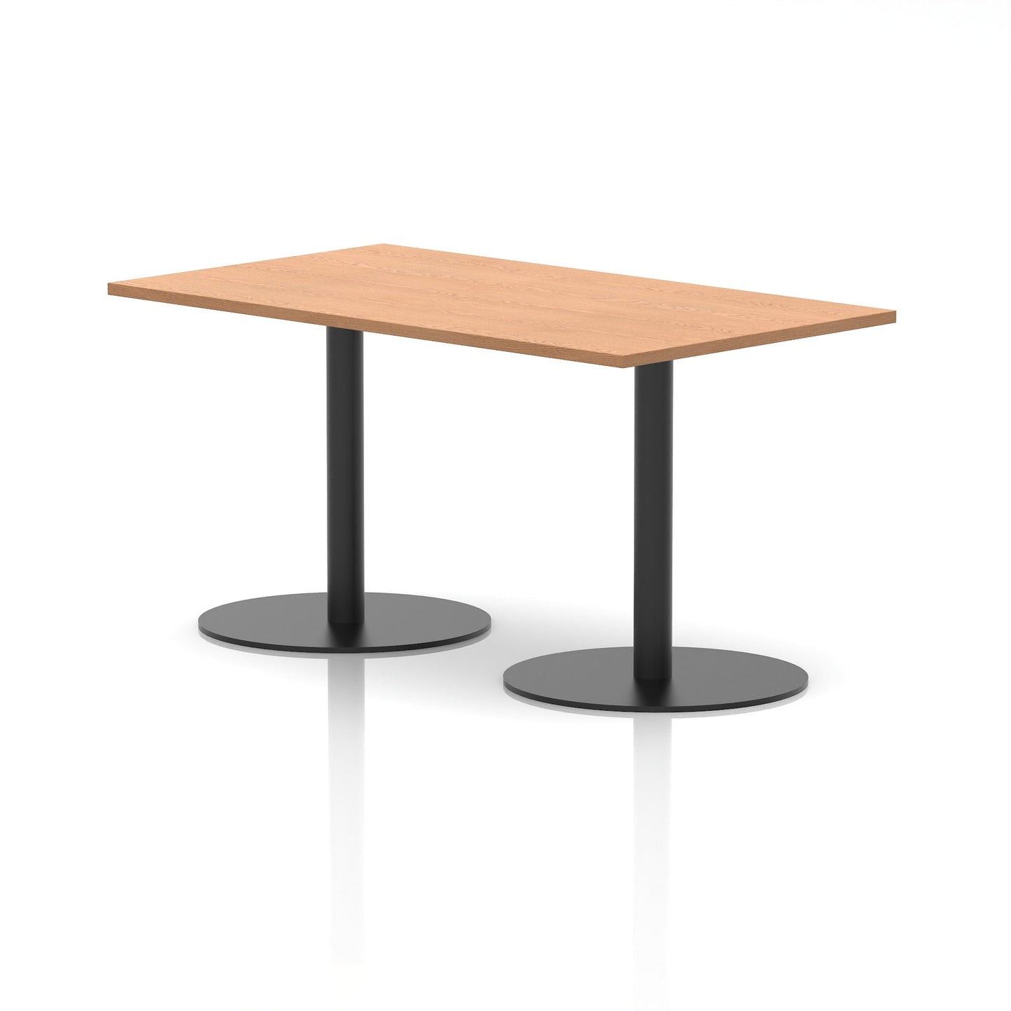 Italia Rectangular Poseur Table Black Leg