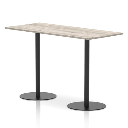 Italia Rectangular Poseur Table Black Leg