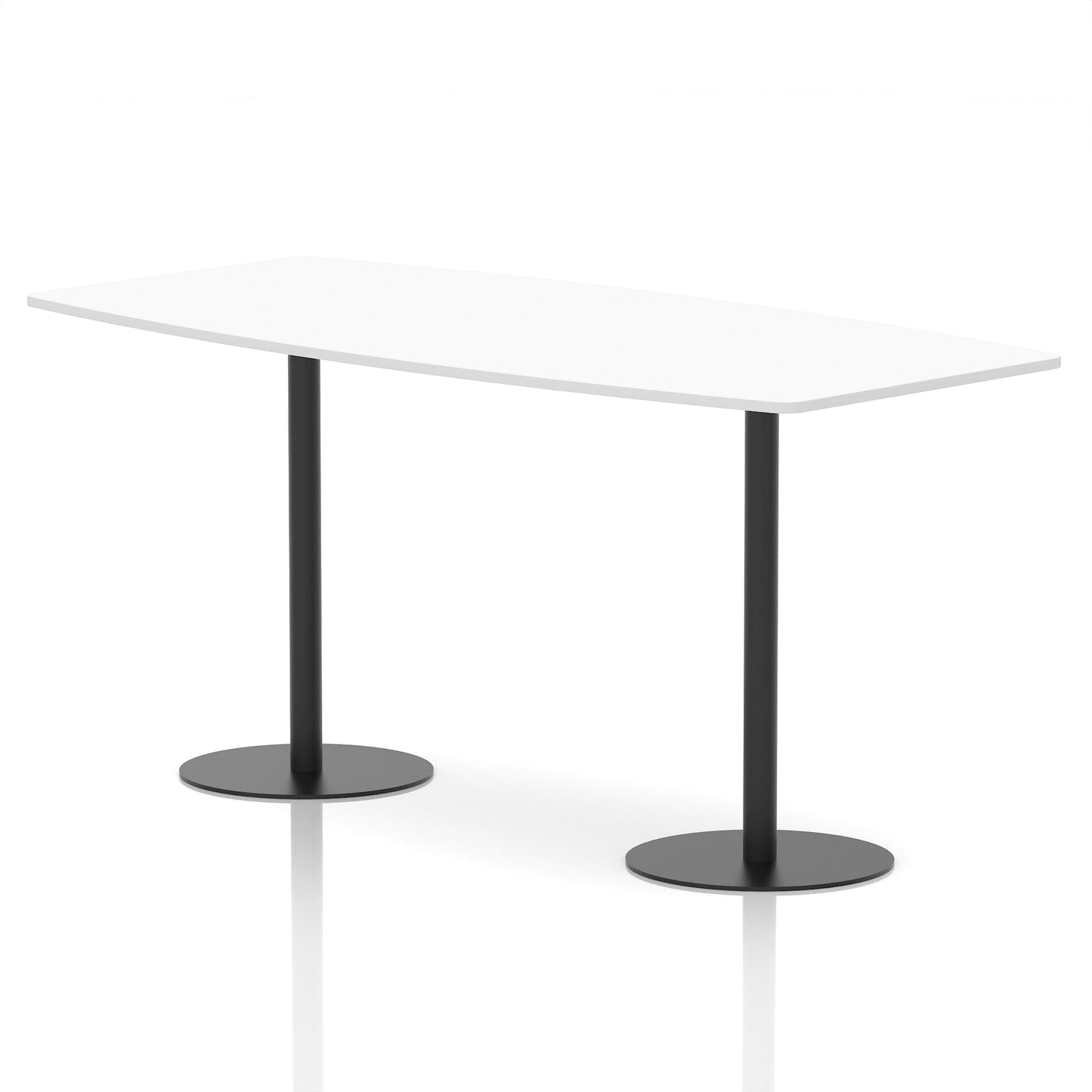 Italia High Gloss Boardroom Table Black Leg