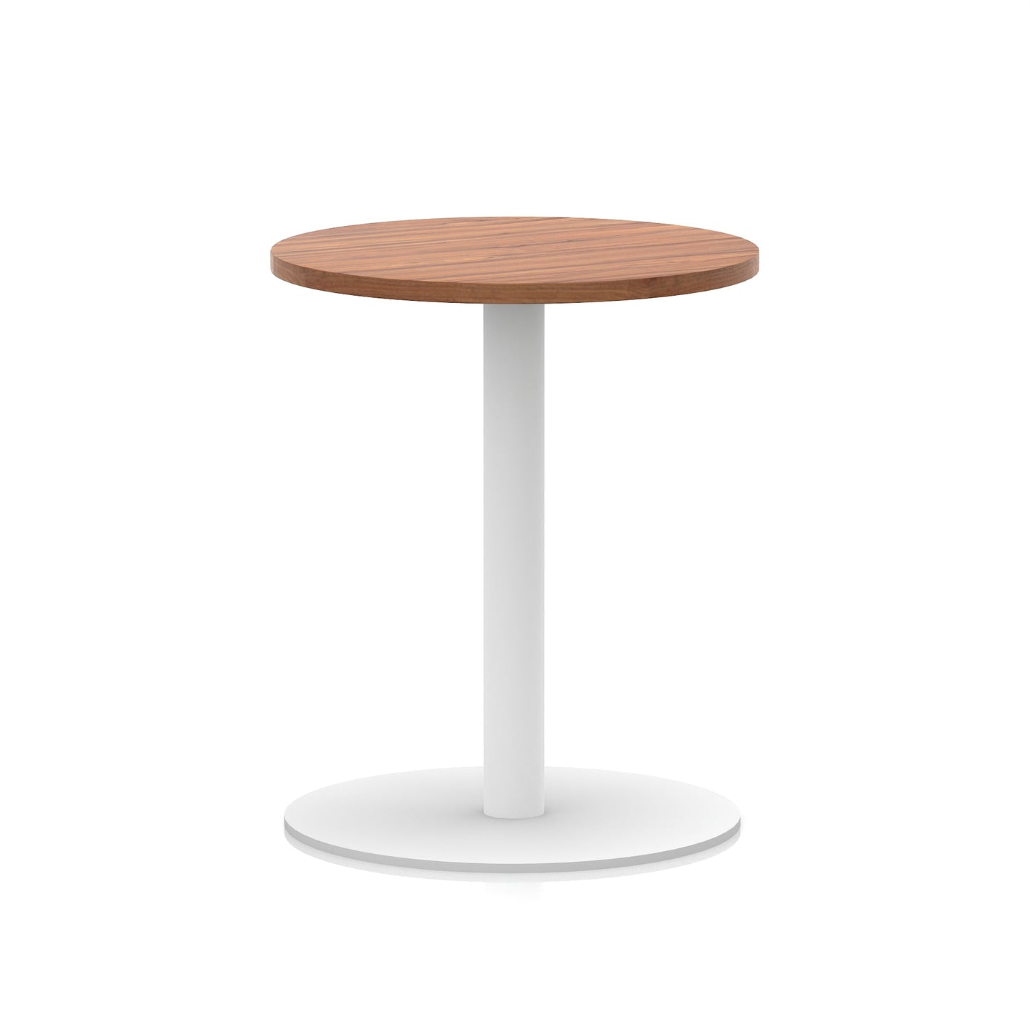 Italia Round Poseur Table White Leg