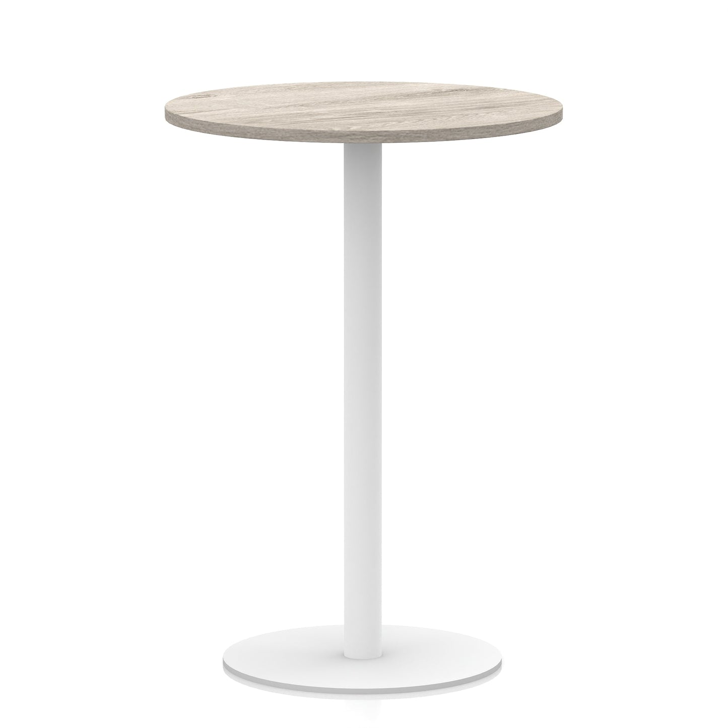 Italia Round Poseur Table White Leg