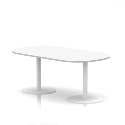 Italia Boardroom Table White Leg