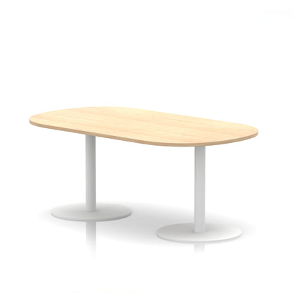 Italia Boardroom Table White Leg