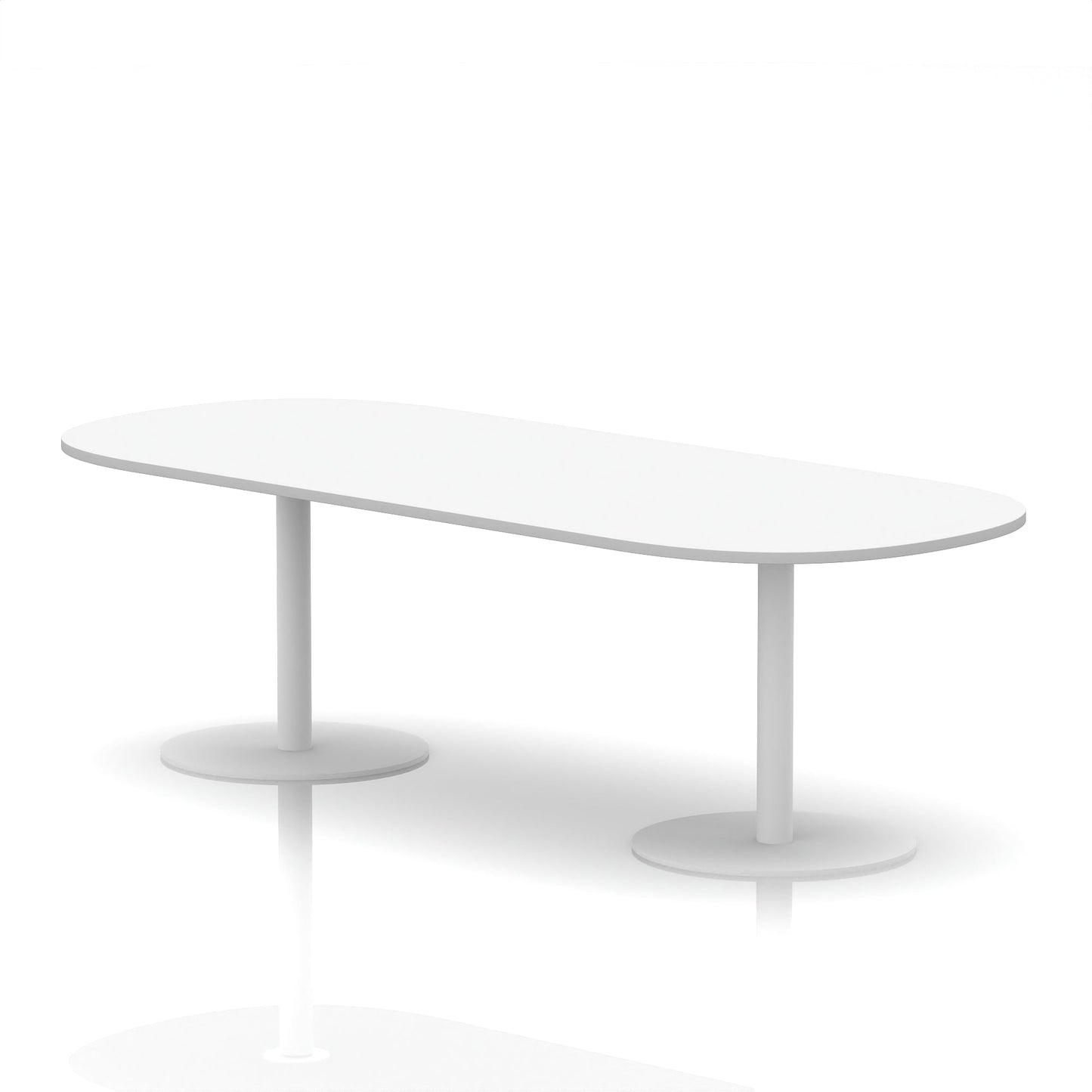 Italia Boardroom Table White Leg
