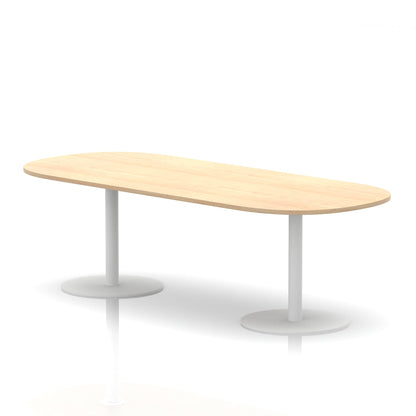 Italia Boardroom Table White Leg