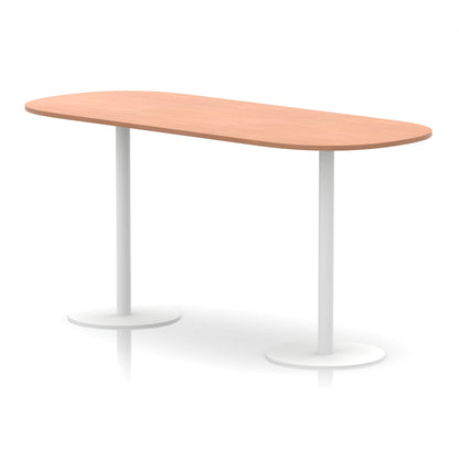 Italia Boardroom Table White Leg