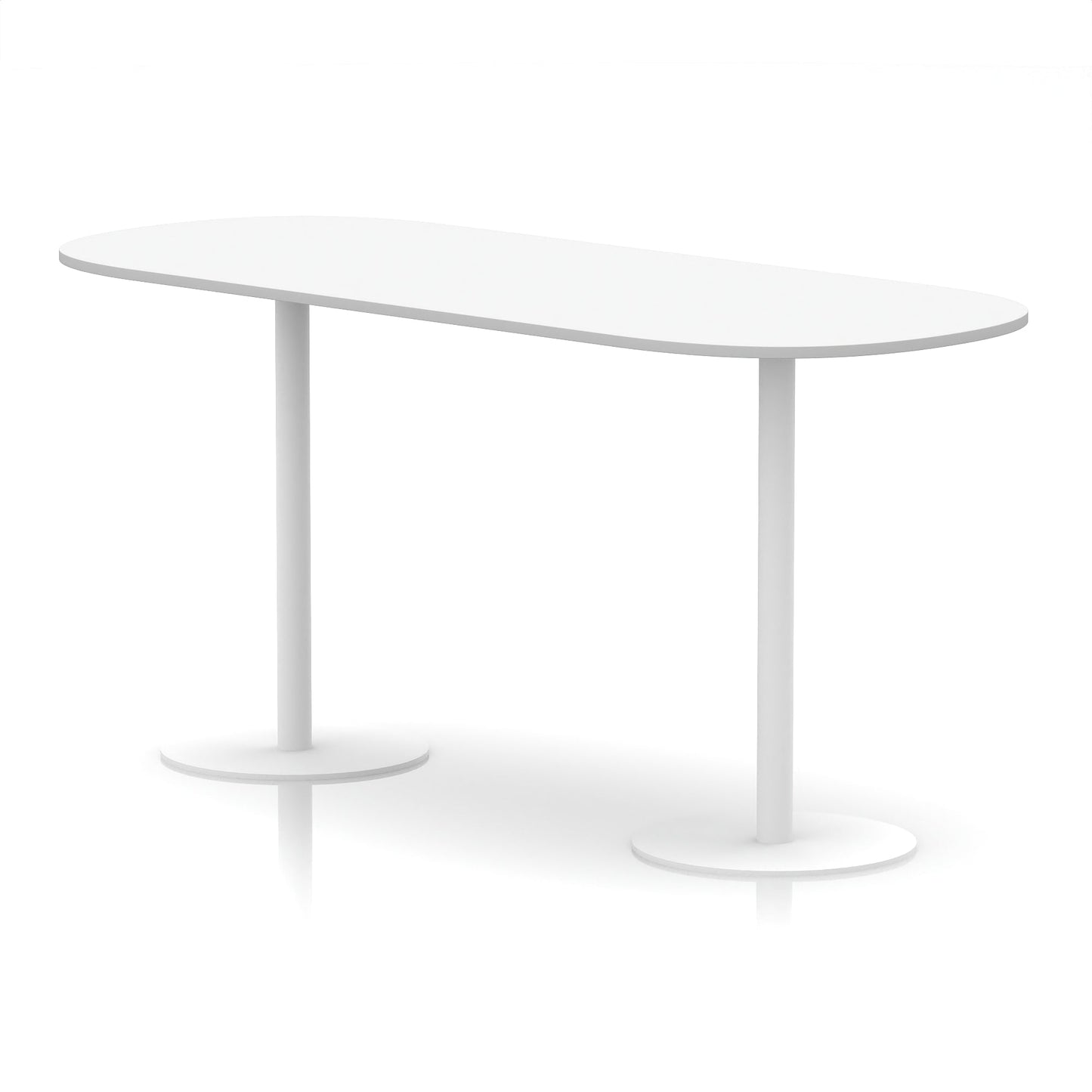Italia Boardroom Table White Leg