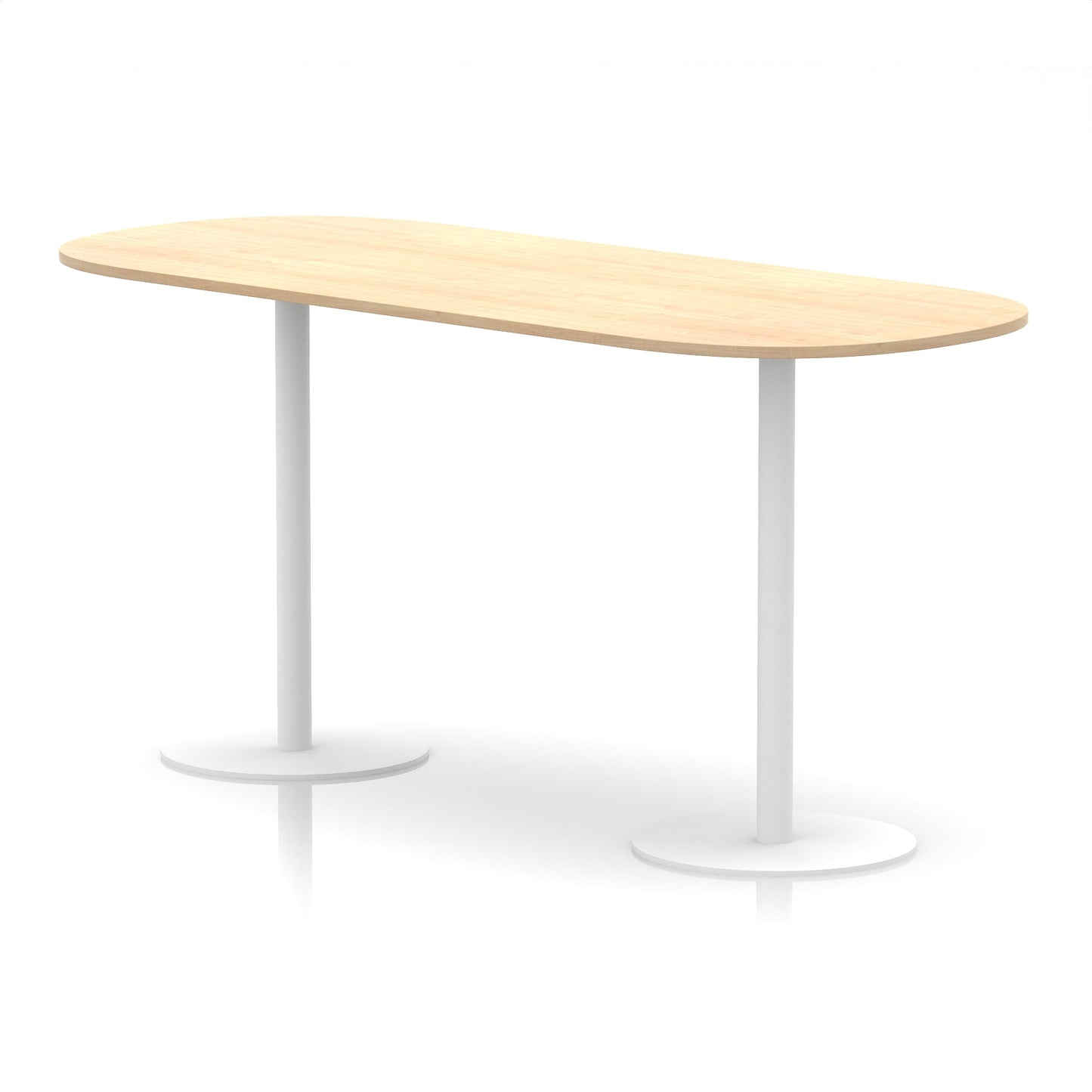 Italia Boardroom Table White Leg