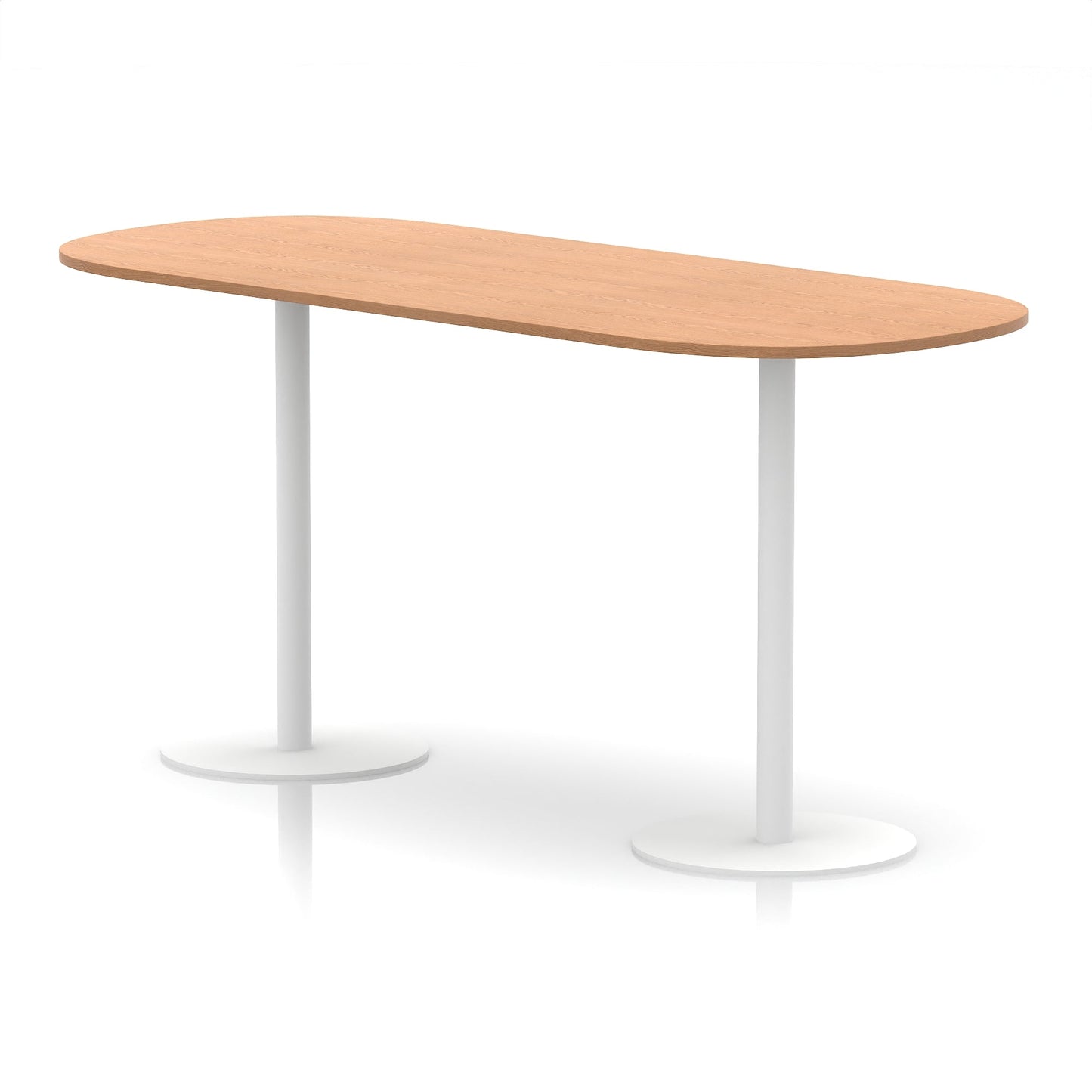 Italia Boardroom Table White Leg