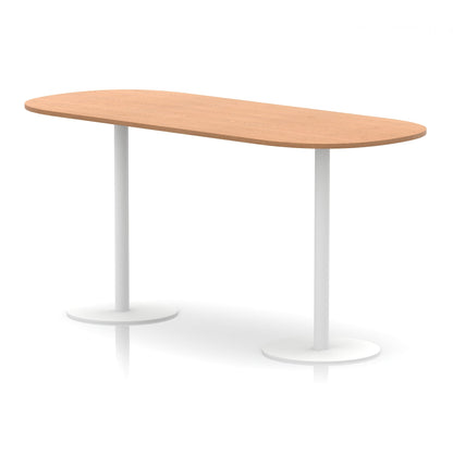 Italia Boardroom Table White Leg