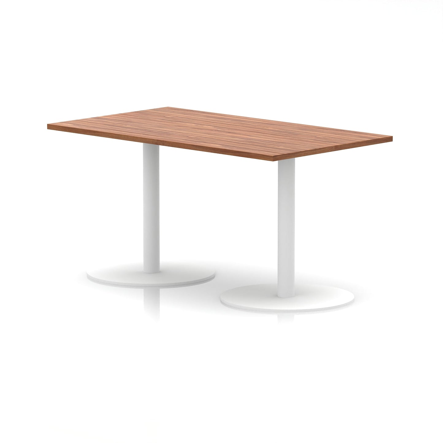 Italia Rectangular Poseur Table White Leg
