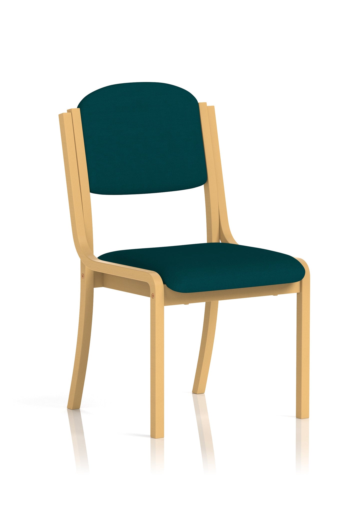 Madrid Wooden Frame Visitor Chair with Arms