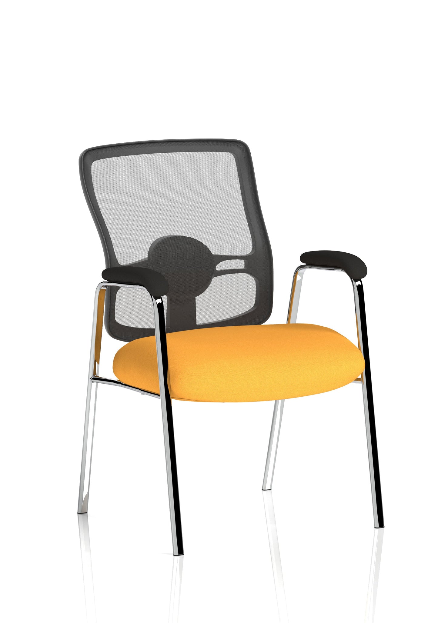Portland Medium Mesh Back (Straight Leg) Visitor Chair with Arms