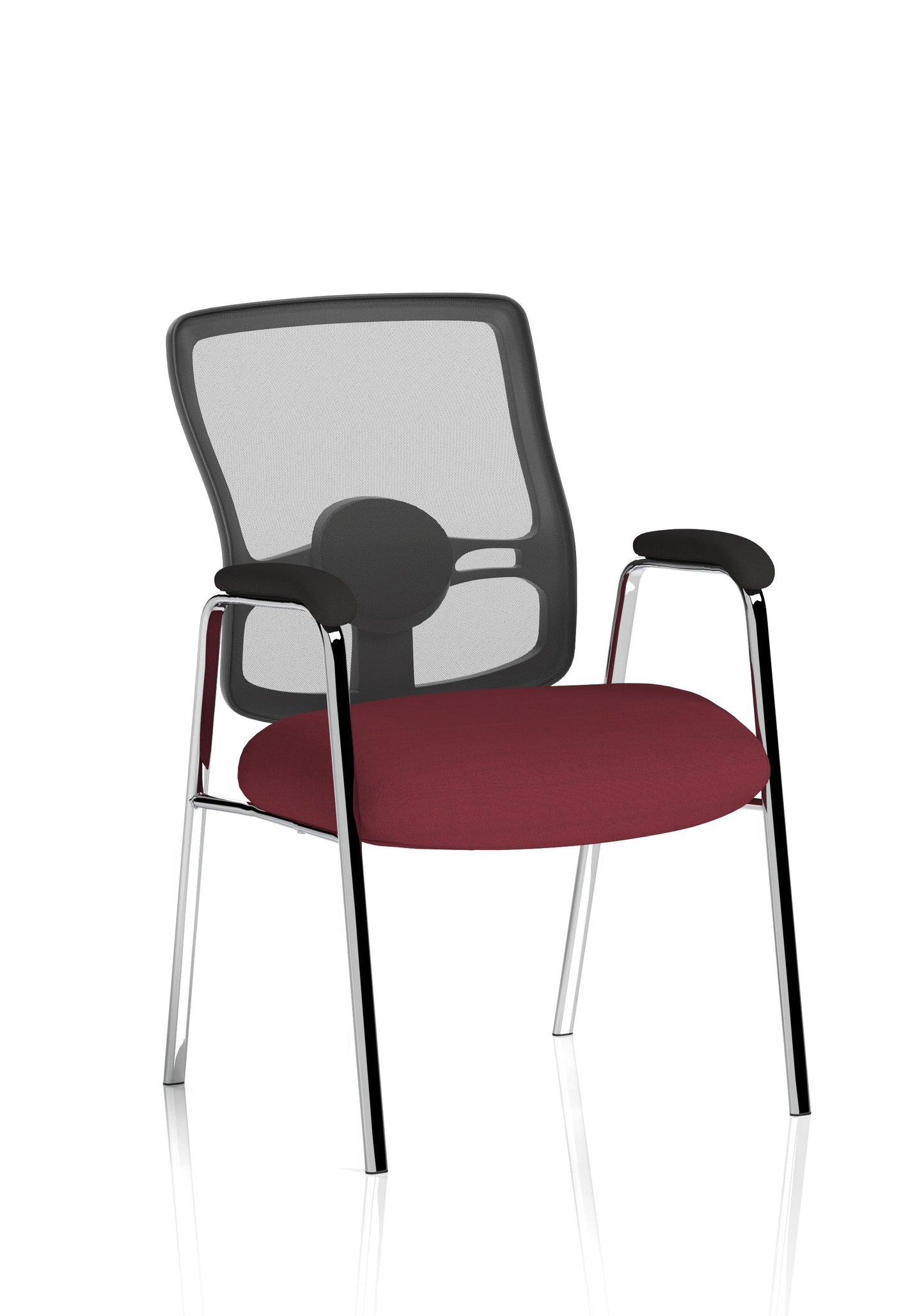 Portland Medium Mesh Back (Straight Leg) Visitor Chair with Arms