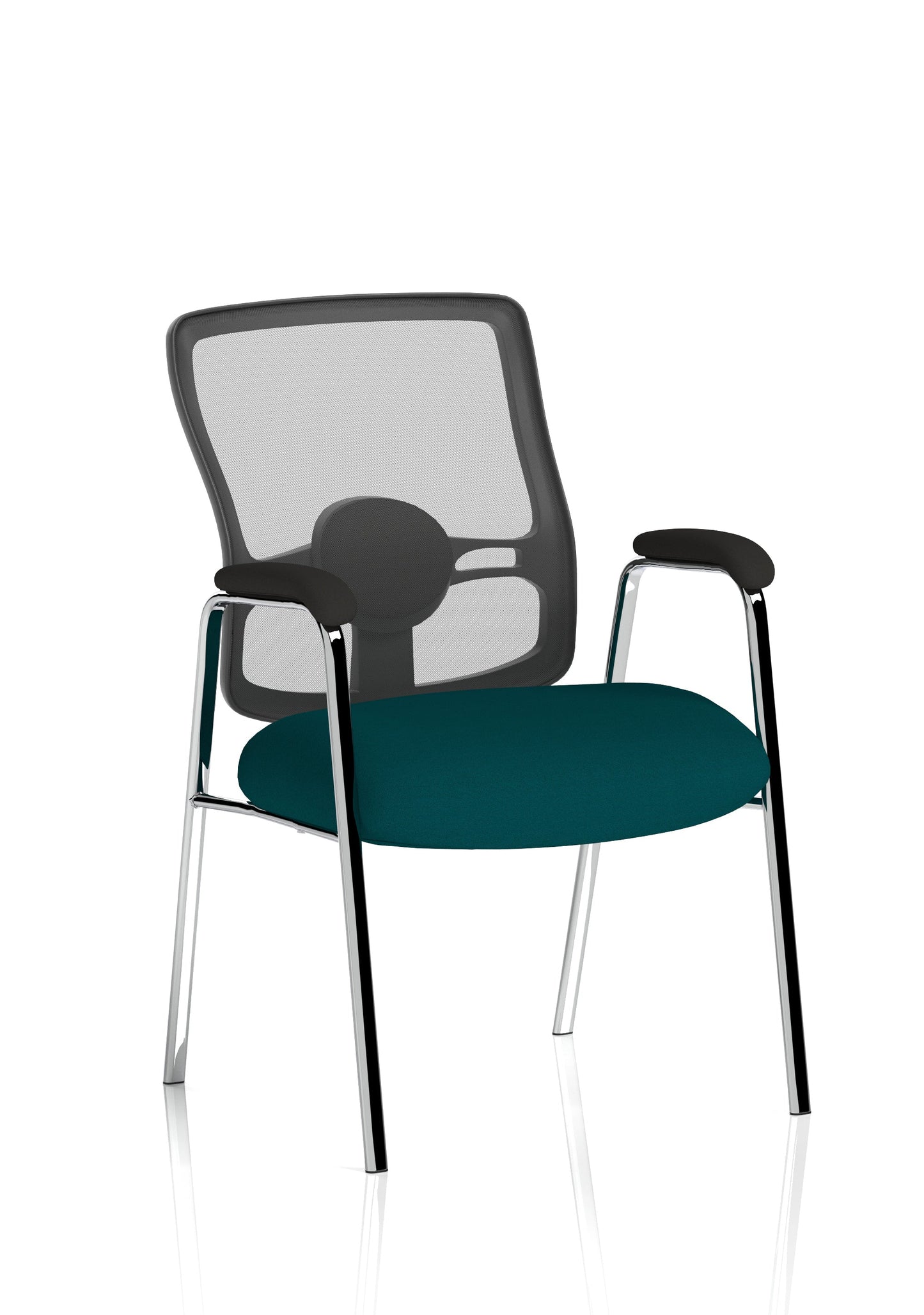 Portland Medium Mesh Back (Straight Leg) Visitor Chair with Arms