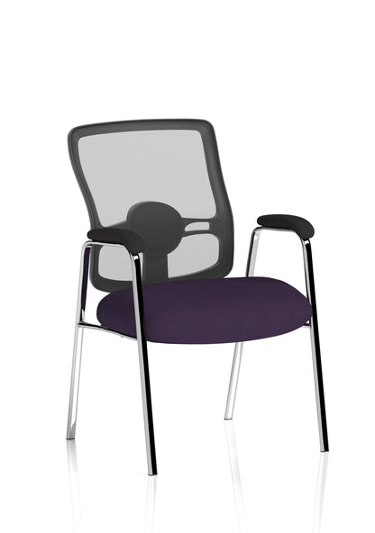Portland Medium Mesh Back (Straight Leg) Visitor Chair with Arms